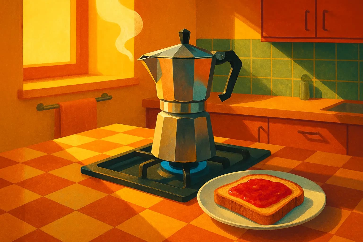 La mattina a casa mia