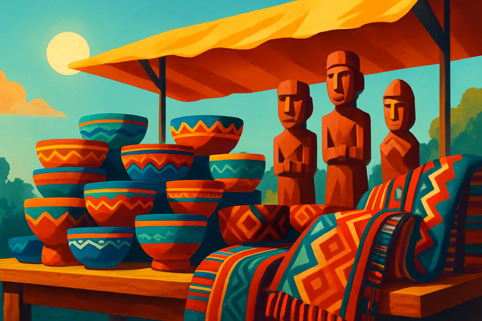El mercado de artesanías