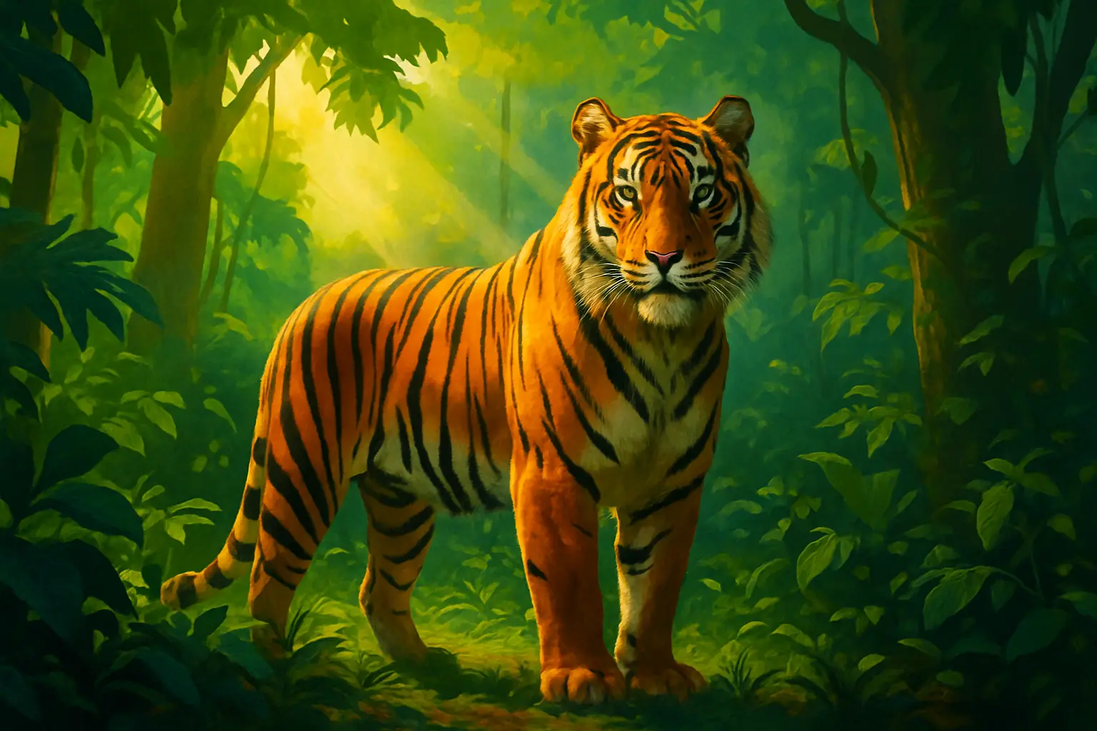 النمر: ملك الغابة الجميل
