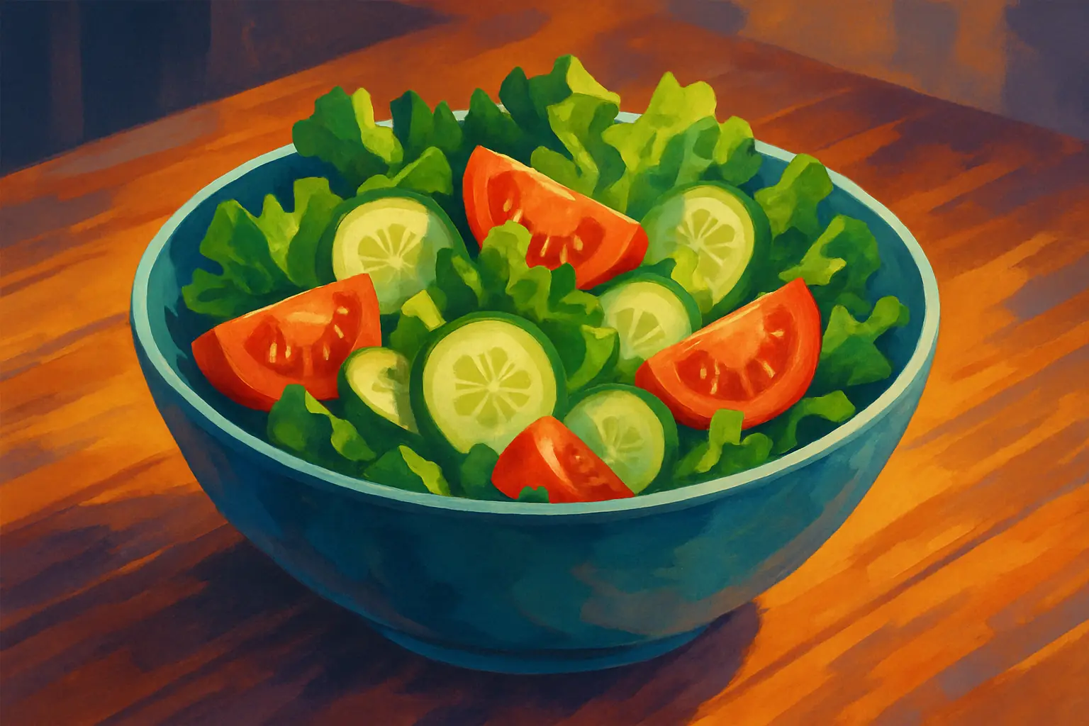 La salade, simple et bonne