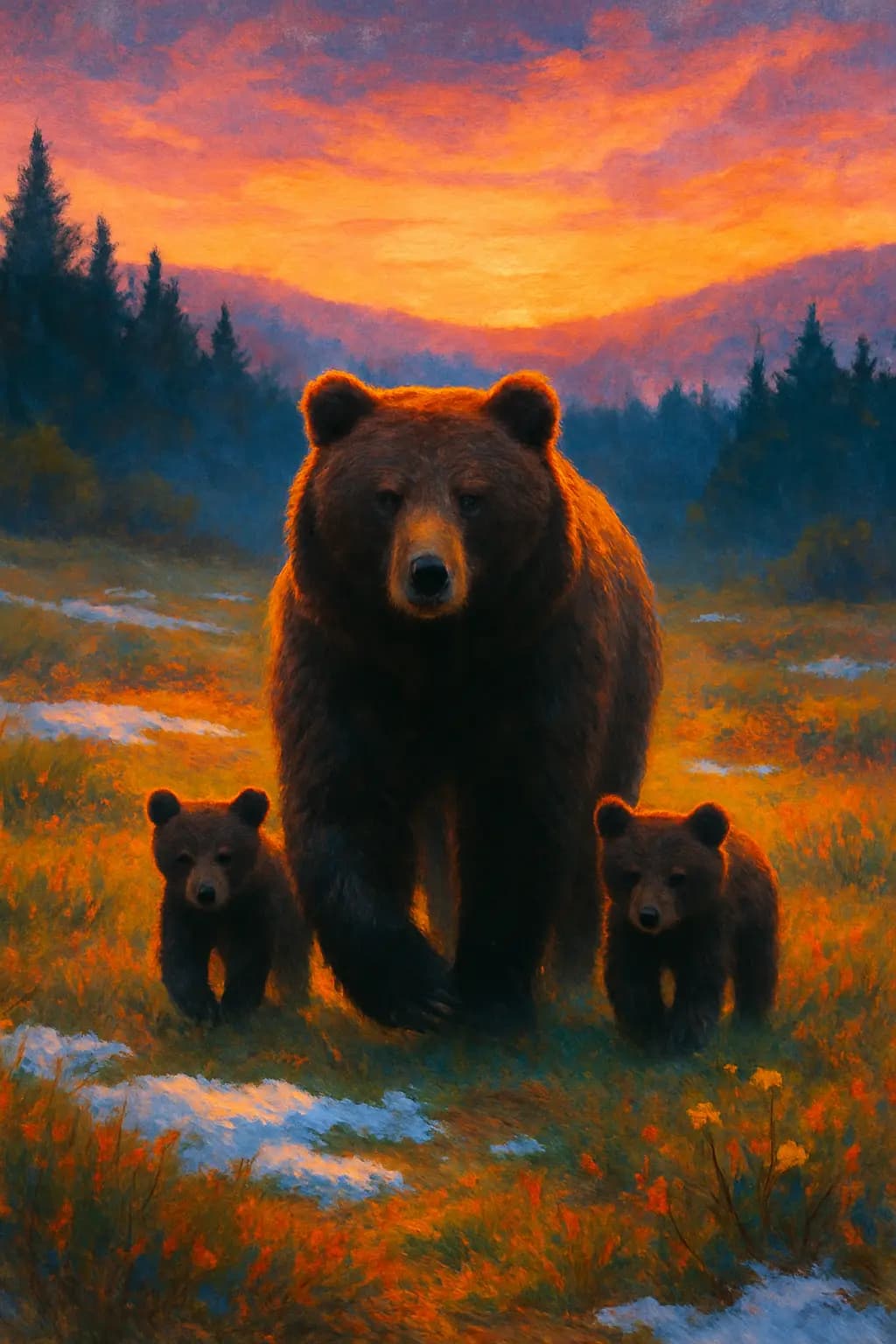 Ilustración 2 de 2 para «El oso pardo: un gigante que vive en el bosque»