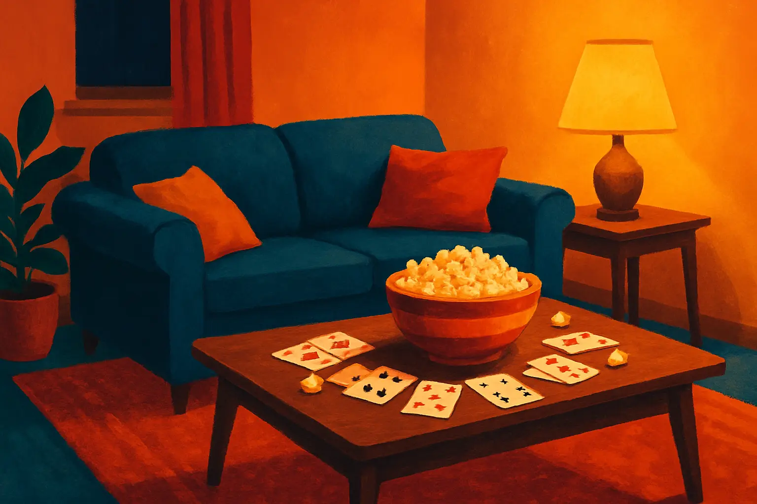 A Family Game Night at Home